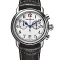 Aerowatch Aerowatch 1942 83926 AA04  83926 AA04 кварцевые мужские часы  белый циферблат, браслет кожаный — вид спереди